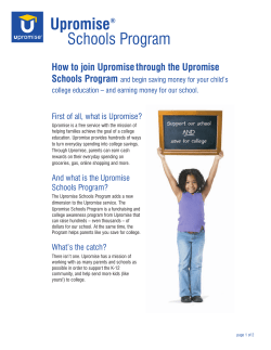 Upromise&reg; Schools Program