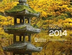 annual report - Portland Japanese Garden