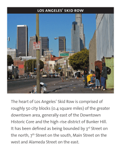 Homeless brochure - Los Angeles Chamber of Commerce