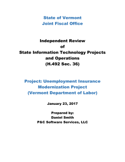 Independent review of DOL UI Modernization Project
