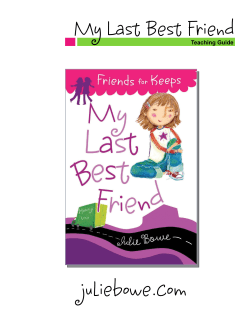 My Last Best Friend juliebowe.com