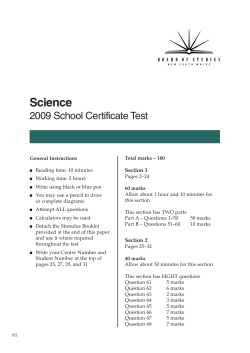 Science - Board of Studies