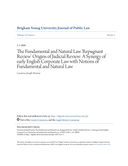 Repugnant Review - BYU Law Digital Commons