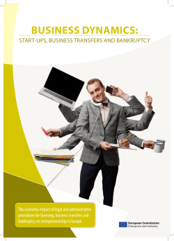 Business Dynamics: Start-ups, Business transfers and