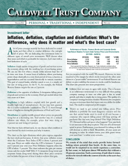 Inflation, deflation, stagflation and disinflation: What`s the difference