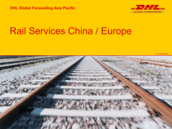 Rail Services China / Europe