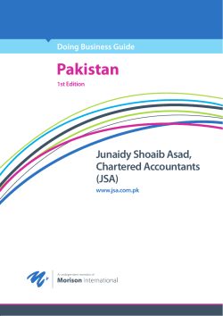 Pakistan &ndash; Doing business guide