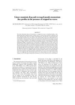 Linear mountain drag and averaged pseudo