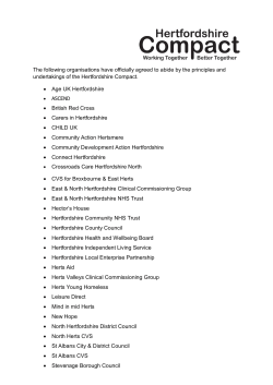 30 organisations - Hertfordshire County Council