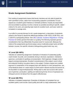 Grade Assignment Guidelines