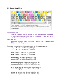 #1 Home Row Keys