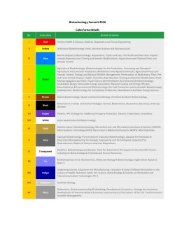 Biotechnology Summit 2016 Color/area details