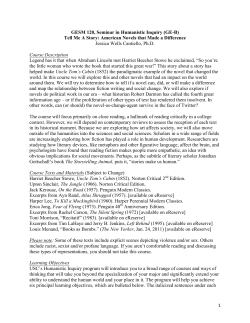 Tell Me A Story: American Novels that Made a Difference Jessica