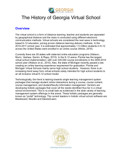 History of GAVS - Georgia Virtual School