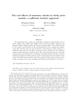 The real effects of monetary shocks in sticky price models