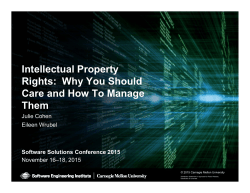 Intellectual Property Rights: Why You Should Care and How