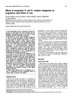 Effects of Vasopressin V1 and V2 Receptor