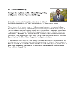 Dr. Jonathan Pershing - Clean Energy Ministerial