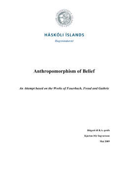 Anthropomorphism of Belief