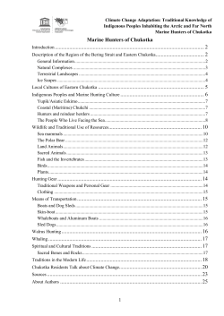 Marine Hunters of Chukotka