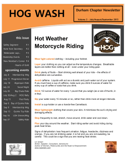 Hot Weather Motorcycle Riding