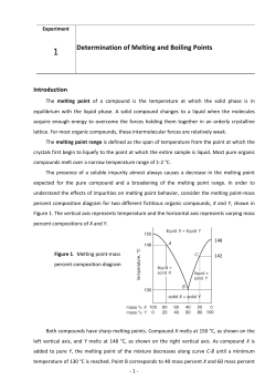 Determination of Melting and Boiling Points