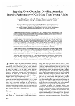 Stepping Over Obstacles: Dividing Attention Impairs Performance of