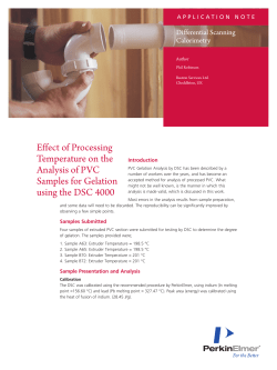 Effect of Processing Temperature on the Analysis of