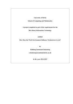 How Does the Work Environment Influence Technostress Levels?