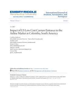 Impact of US Low Cost Carriers Entrance to the Airline Market in