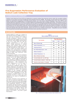 Fire suppression performance evaluation of sodium leak