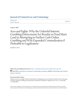 Aces and Eights: Why the Unlawful Internet Gambling Enforcement