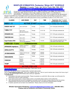 AGES 1 &ndash; 6 AGES (5)6 - 13 plus FUNdamentals ACTIVE FOR LIFE