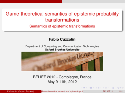 Game-theoretical semantics of epistemic probability transformations