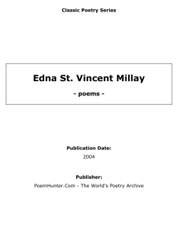Edna St. Vincent Millay - The Conscious Living Foundation