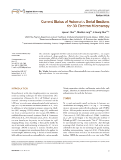 Current Status of Automatic Serial Sections for 3D Electron Microscopy