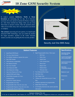 10 Zone GSM Security System