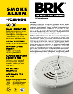 Smoke AlArm - BRK Electronics