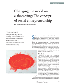 Changing the world on a shoestring: The concept of social