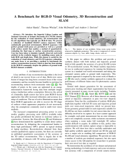 A Benchmark for RGB-D Visual Odometry, 3D Reconstruction and