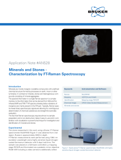 Application Note #AN528 Minerals and Stones