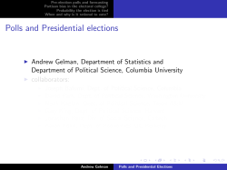 Polls and Presidential Elections