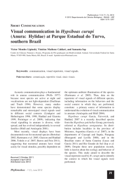 Full PDF - Phyllomedusa - Journal of Herpetology