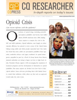 CQR Opioid Crisis - Goucher College Blogs