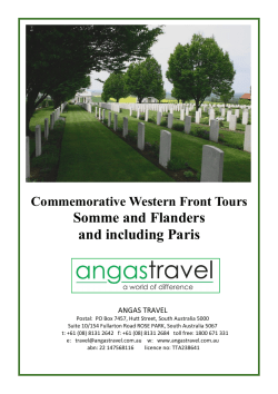 Somme and Flanders and including Paris