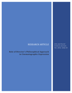 Role of Director`s Philosophical Approach in