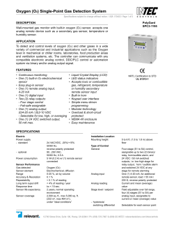 Oxygen (O2) Single-Point Gas Detection System