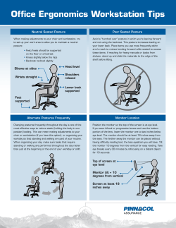 Office Ergonomics Workstation Tips