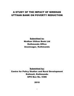 TABLE OF CONTANT - Nirdhan Utthan Bank Limited