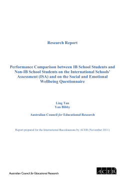 Full Report - International Baccalaureate